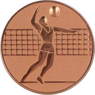 Emblemë alumini për medalje Tryumf D1-A6/B, volejboll meshkuj, 25 mm, bronzi