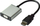 Adaptues video audio VALUE HDMI në VGA, 15 cm, me audio 3.5 mm, argjendtë e zi