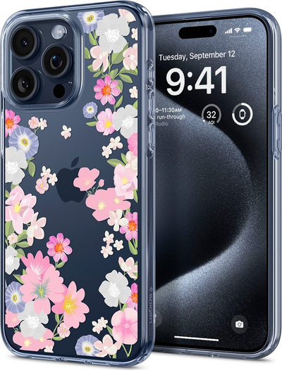 Mbulesë telefoni Spigen Liquid Crystal Blossom, për iPhone 15 Pro, transparente