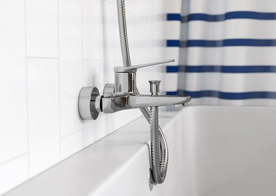Rubinet vaskë muri Ferro Stratos BSC1, njëkohsh, krom