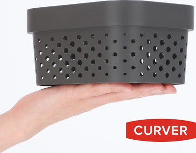 Kuti organizimi Curver Container Box Openwork, 1.4L, gri