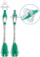 Четка за коса MAM Soft Brush MAM646, меки влакна, зелена