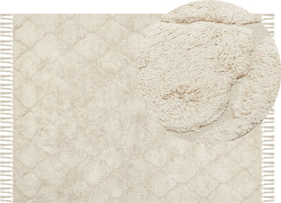 Tapet SILCHAR Rug, 140 x 200 cm, pambuk, bezhë