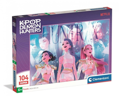 Puzzle Clementoni KPOP Demon Hunters, 104 copa, 48.5x33.5 cm, shumëngjyrësh