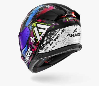 Helmetë Shark i3 Hellcat, e zezë/kaltër, M
