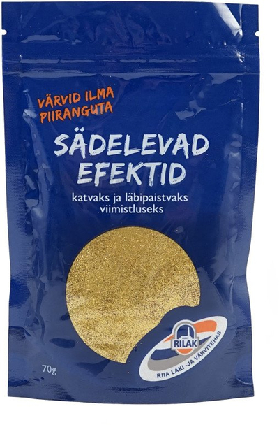 Декоративен прав со сјај Colorificio Veneziano Sparkling Effects, 70g, светкава завршница, жолто злато