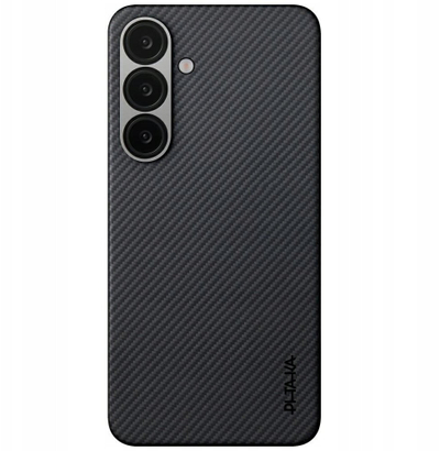 Mbulesë telefoni Pitaka Samsung Galaxy S25 Slim, shumë e hollë, black gray