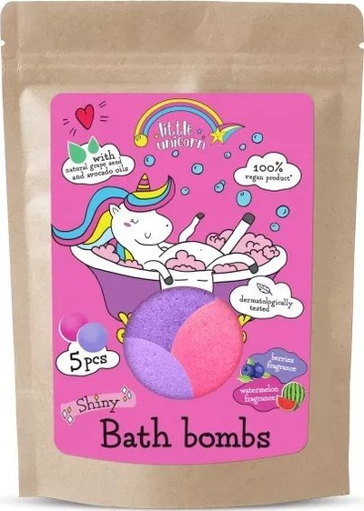 Kripë banjoje Little Unicorn Bath Salts Bubbles, 5 copë, 50 g