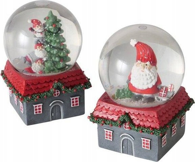 Glob bore dekorativ Monti House, 10 cm, polirezina dhe akrilik, shumëngjyrësh