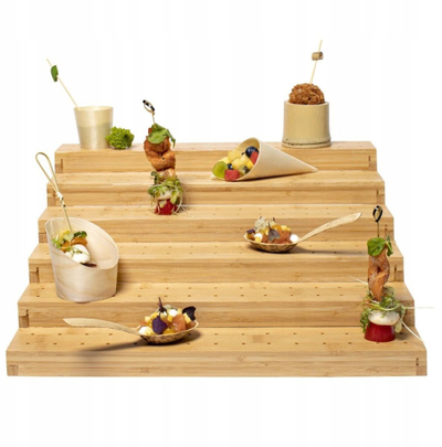 Kone druri për fingerfood Verlo, 14x19.5cm, 50 copë, ngjyrë natyrale