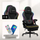 Karrige gaming Huzaro Force 4.6, RGB, me mbajtëse për këmbët, e zezë