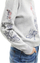 Bluzë Desigual Jers Laia Loose Fit, e hirtë