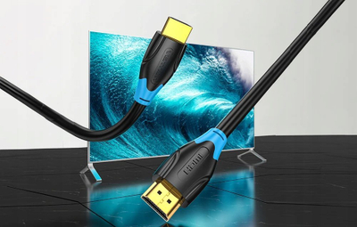 Kabllo HDMI Vention 2.0 High Quality, 1m, e zezë
