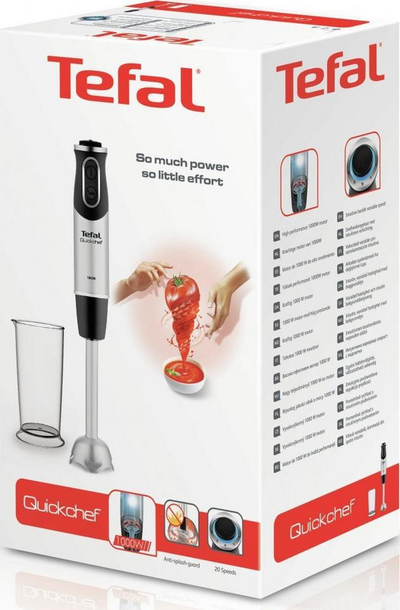 Blender Tefal HB658838, i argjendtë