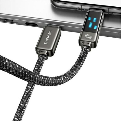 Kabllo Sams Meteor Series, USB C në USB C, 100W, 1.2m, e zezë