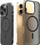 Mbrojtëse telefoni Araree Aero Frame për iPhone 16 Pro 6.3", MagSafe, transparente e zezë