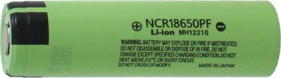 Bateri litium Panasonic NCR18650PF, 2900mAh, 3.7V, jeshile