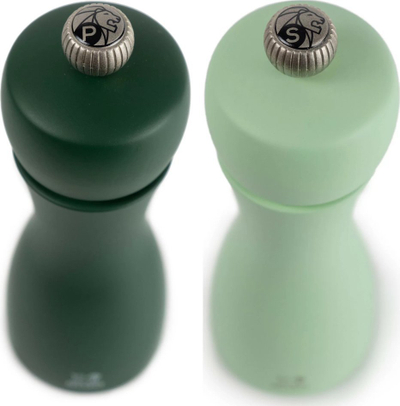 Set mulli kripë e piper Peugeot Tahiti Duo, 15 cm, me sistem U Select, në nuanca jeshile