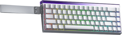 Tastierë gaming AULA Hero68 HE, 60%, Hall Effect, RGB, e bardhë