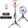 Rringë drite LED Mozos MLM-RING-RGB, 20W, RGBW, 1700mm, e zezë