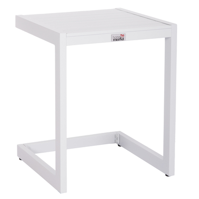 Tavolinë ndihmëse Home Markt Belling HM6274, alumin, 42x43x53 cm, e bardhë