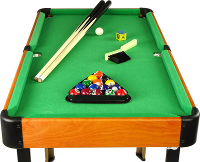 Tavolinë bilardo Leantoys, 58cm, me gjithë setin e aksesorëve, jeshile