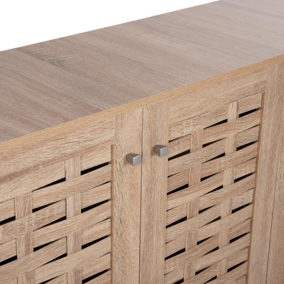 Raft për këpucë Prody melamine Sonama 3-dyersh 115×34×89 cm (HM9610.02)