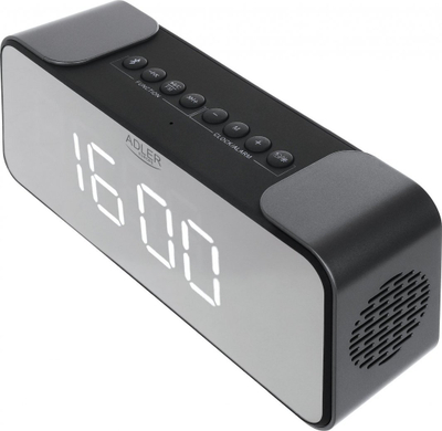 Radio orë Adler AD 1190, Bluetooth, ekran LED, e zezë