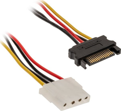 Kabllo adapter Molex në SATA Akasa AK-CBPW03-KT02, 0.15m, me ngjyra