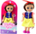 Kukull Mini Princeshë, 17 cm, me fustan edhe kurorë, shumëngjyrëshe