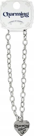 Set byzylyku kreativ Charming 501390, zinxhir metalik, charms për fëmijë, argjendi