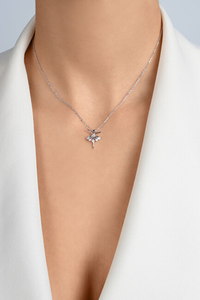 Varëse Brilio Silver Argjendi Përshtatëse Ballerina me Zircone NCL181W