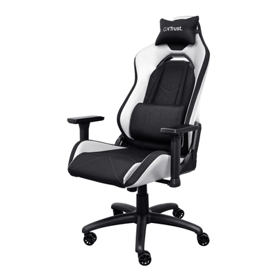 Гејминг столица Trust GXT 714W Ruya, до 150 kg, прилагодлива, бела