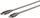 Kabllo Lightning ESTUFF ES602160, 1m, çelik inox, argjendtë