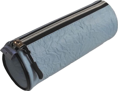 Penar cilindrik Narcissus Round, 20x8cm, mbyllje me zinxhir, blu deti