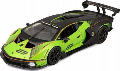 Makina lodër Bburago Race Lamborghini Essenza SCV12, model koleksionues, metal, jeshile e zezë