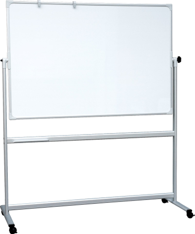 Tabla whiteboard NAGA, 120 x 90 cm, me dy anë, me rrota, e bardhë