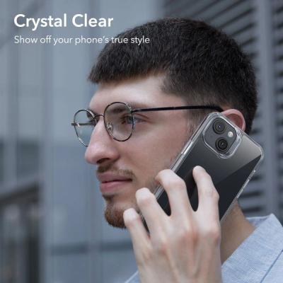 Kllaf telefoni ESR Ice Shield për iPhone 15 Plus, silikon TPU, i tejdukshëm