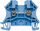 Bllok terminali Weidmuller WDU 2.5 BL, 2.5mm², për shinë DIN, blu