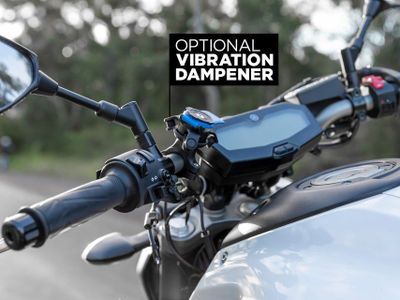Држач за телефон за мотор Quad Lock Motorcycle Handle Bar Mount, монтирање на кормило, ротација 360°, црна