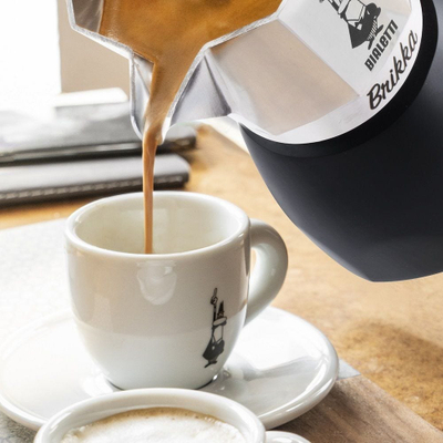 Xhezve espresso Bialetti Brikka, 4 filxhanë, alumini, gri