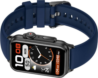 Smartwatch Rubicon SMARUB220, Bluetooth, matje shëndeti, blu e errët, set 2 copë