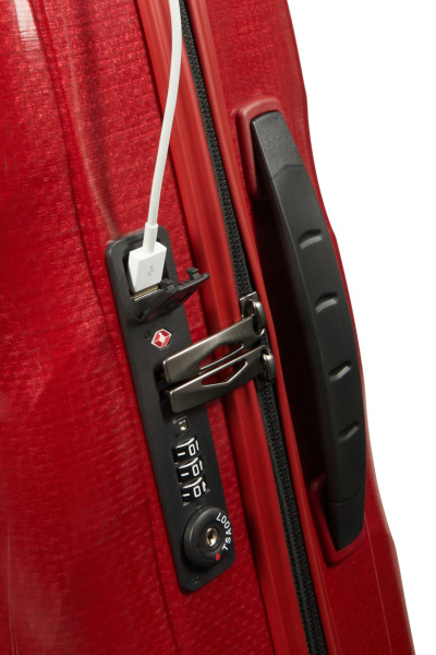 Valixhe Hard Me 4 Rrota Samsonite C-Lite 55/20 Ngjyrë E Zezë