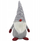 Figurinë dekorative Krishtlindjesh Saska Garden Gnome Elf, 45cm, pelush, gri e kuqe