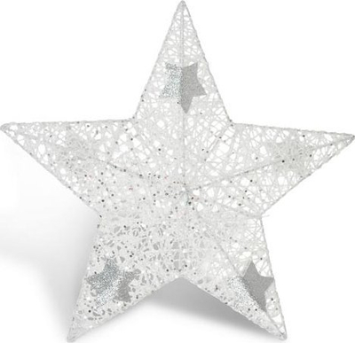 Yll dekorativ Star Christmas R2313/10, 25cm, i bardhë