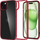 Maskë telefoni Spigen Ultra Hybrid për iPhone 15 Plus, transparente, red crystal