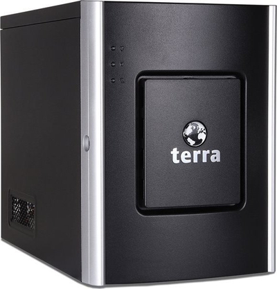 Kuti kompjuteri Terra mini tower, metal, me LED, e zezë