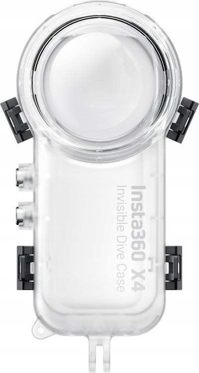 Kuti zhytjeje Insta360 X4 Invisible Dive Case, për kamera 360°, transparente