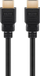 Kabllo HDMI Wentronic Goobay Ultra High Speed, 50 cm, 8K, e zezë