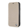 Këllëf telefoni BMW Logo Imprint për iPhone Xr, lëkurë natyrale, tip libër, bezhë
